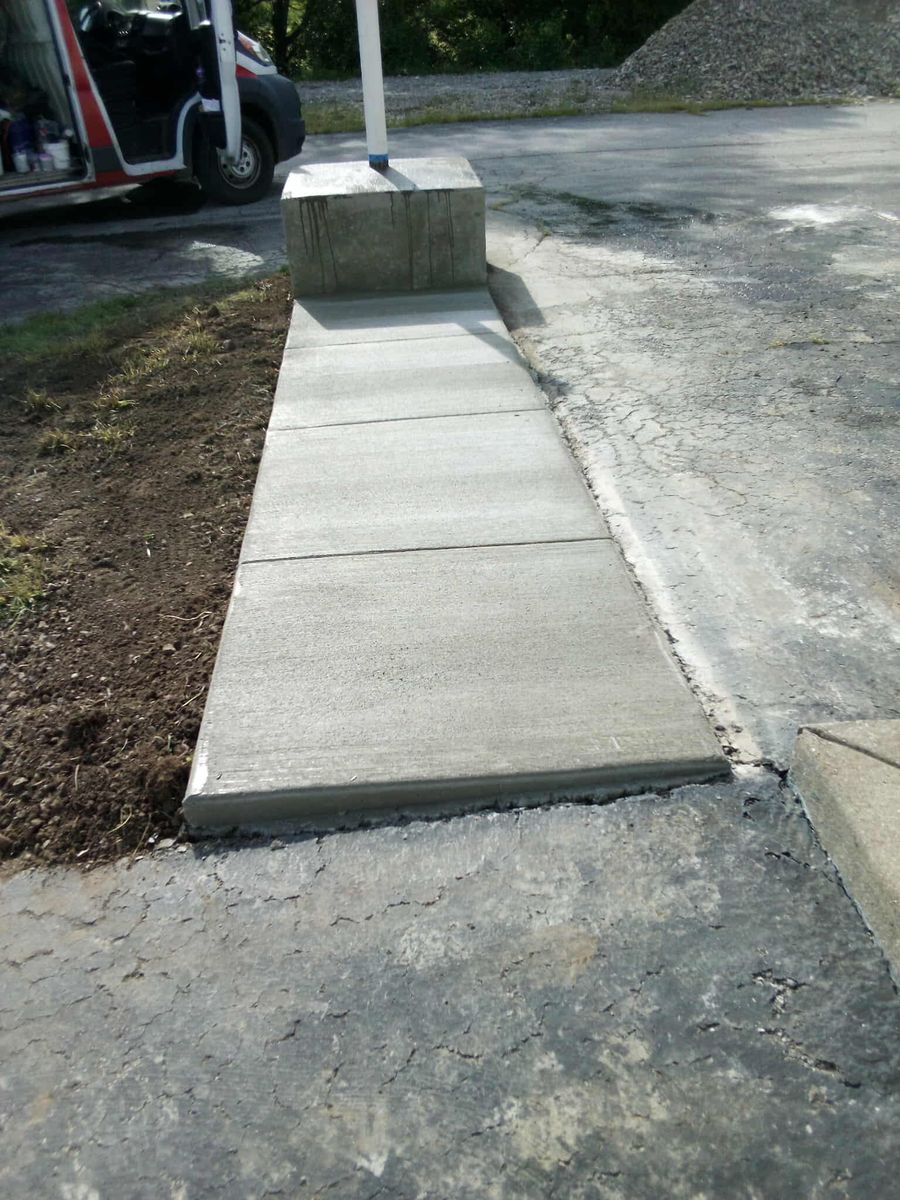 Concrete Work for Frontline Roofing & Home Services in Shelbyville, KY