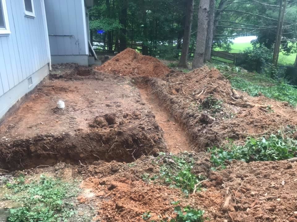 Trenching for Elias Grading and Hauling in Black Mountain, NC