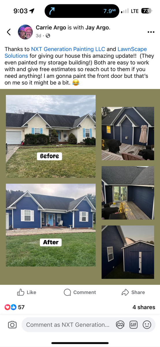 Exterior Painting for NXT Generation Painting in Cookeville, TN