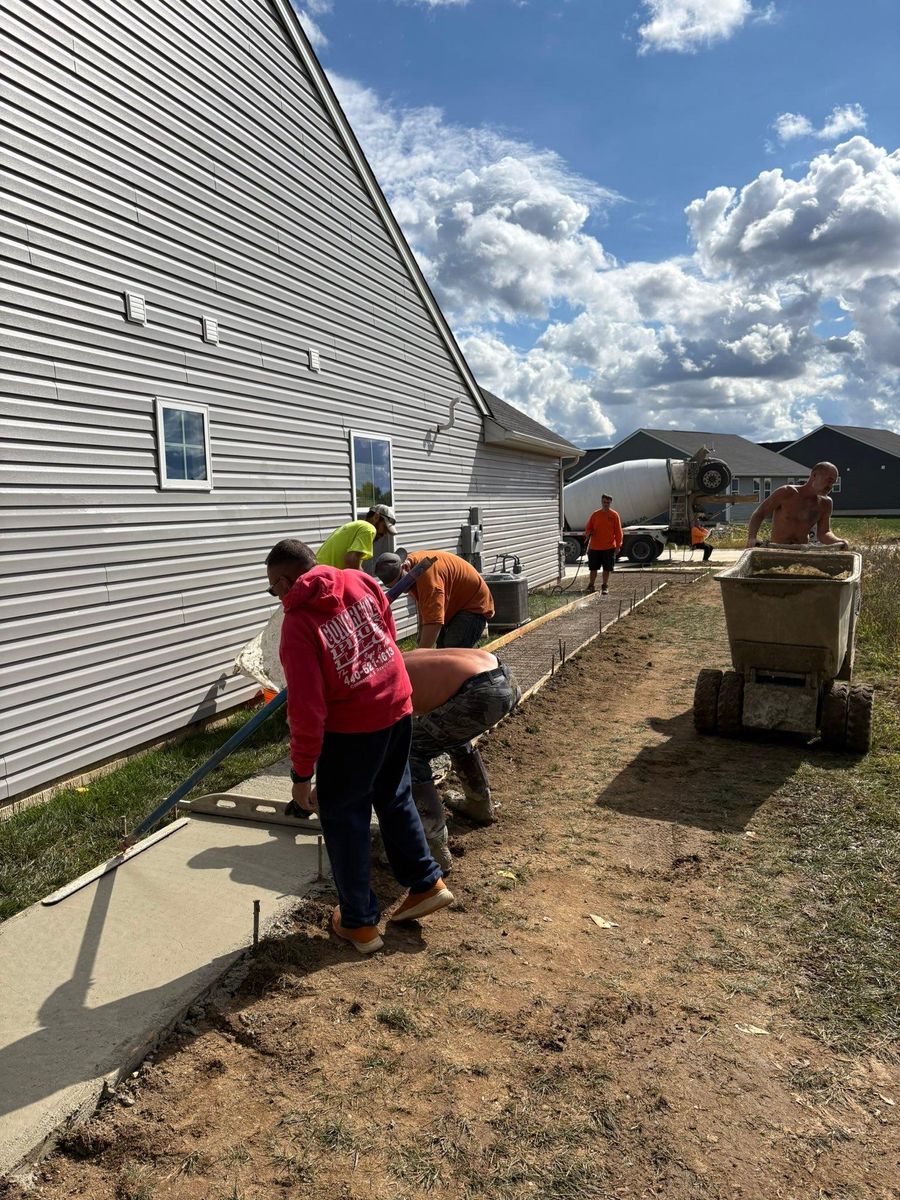 Concrete Slab Construction for Concrete Pros, LLC in Lorain, OH
