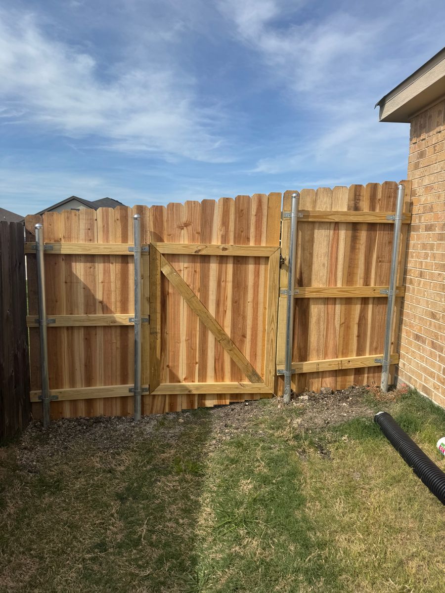 Fence Installation for FBR Welder & Construction in Gatesville, TX