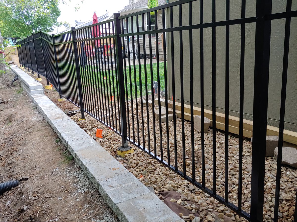 Fence Installation for VQ Land & Stone in St. Louis, MO