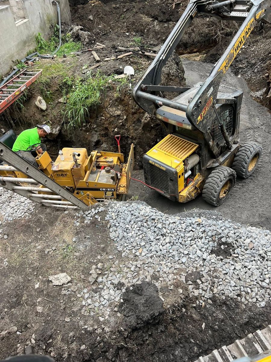Trenching and Utilities Installation for Redwood Construction in Cranston, RI