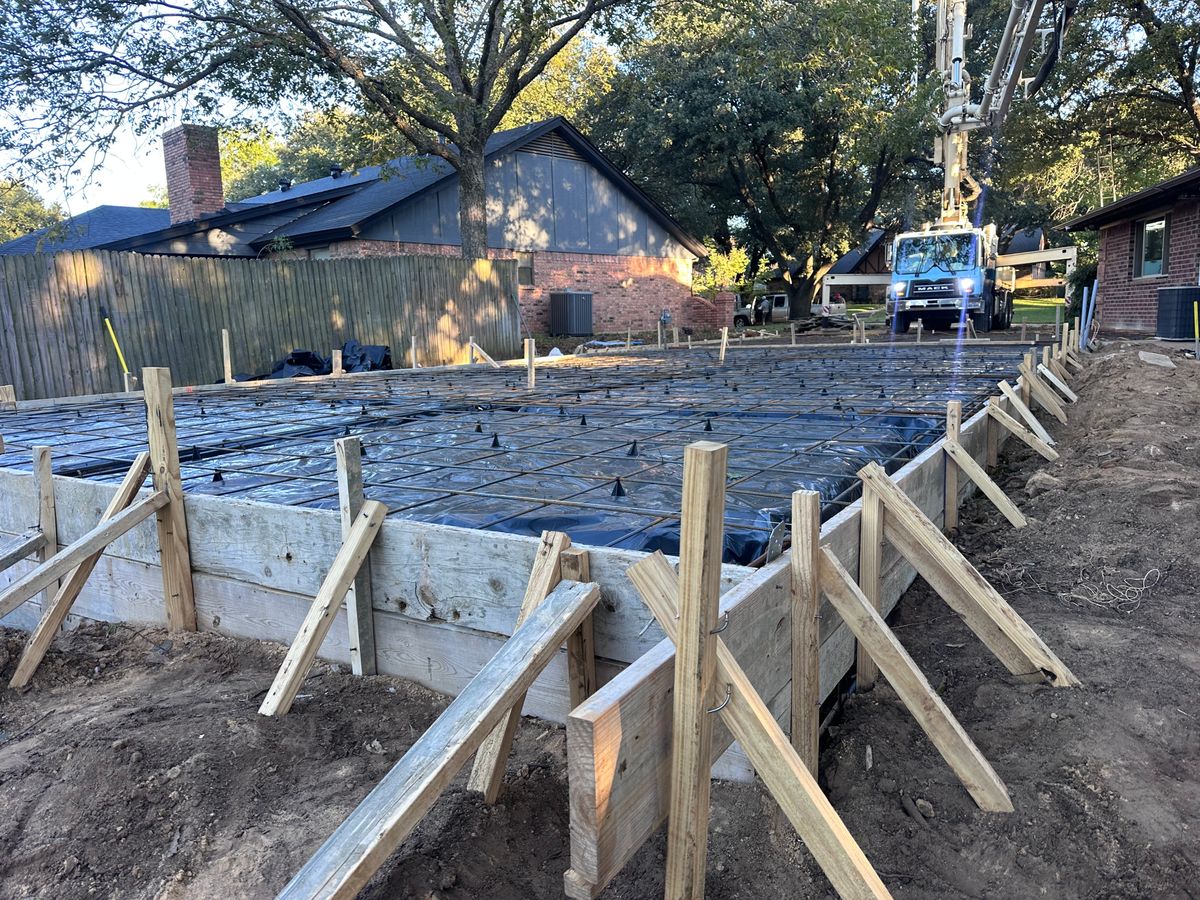 Concrete Slab Construction for Concrete Jungle in Dallas, TX