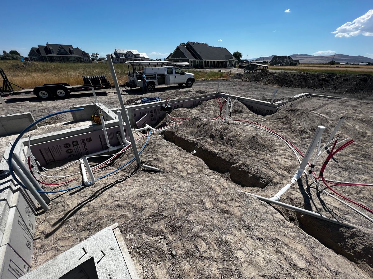 Site Preparation for Double C Plumbing & Excavation in Tremonton, UT