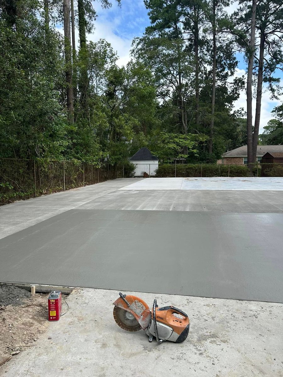 Concrete Driveway installation for Concrete Cowboyz in Greenville, NC