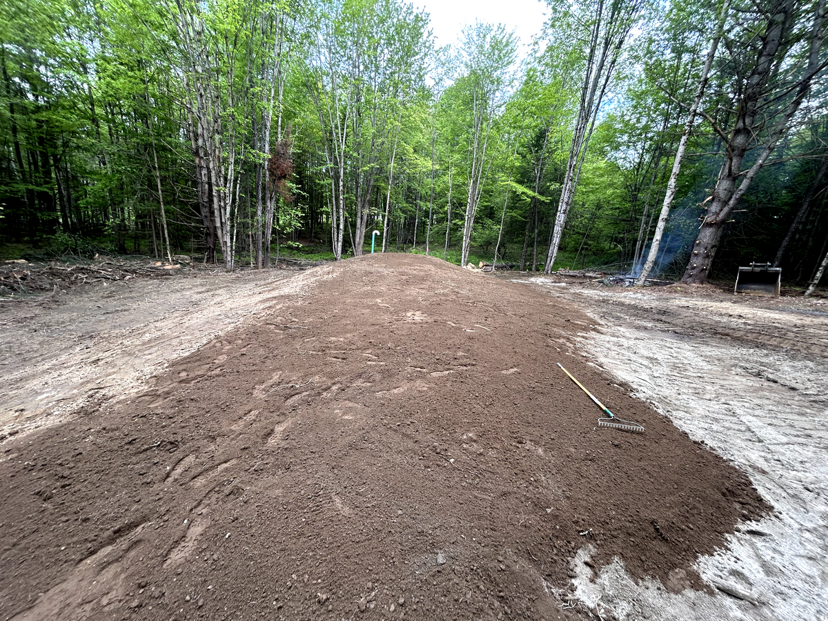 Land Grading for Andy Naylor Excavation in Johnson, VT