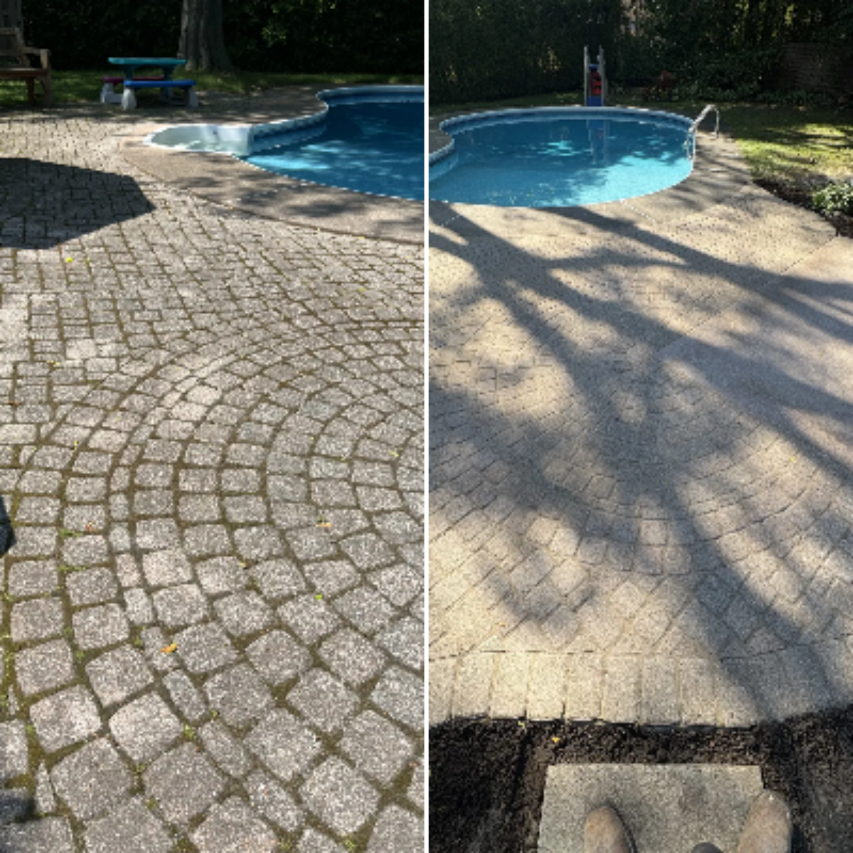 Interlock Pressure Washing & Re-Sanding for Pure Pavers Restoration in Burlington, ON