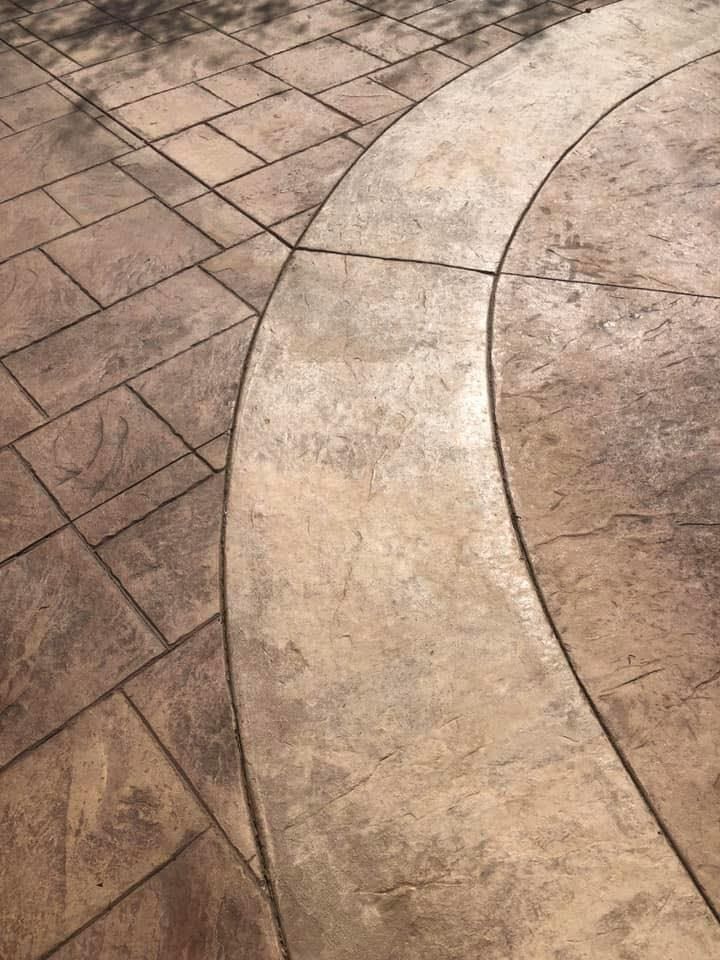 Stamped Concrete Installation for Rasmussen Concrete in Appleton, WI