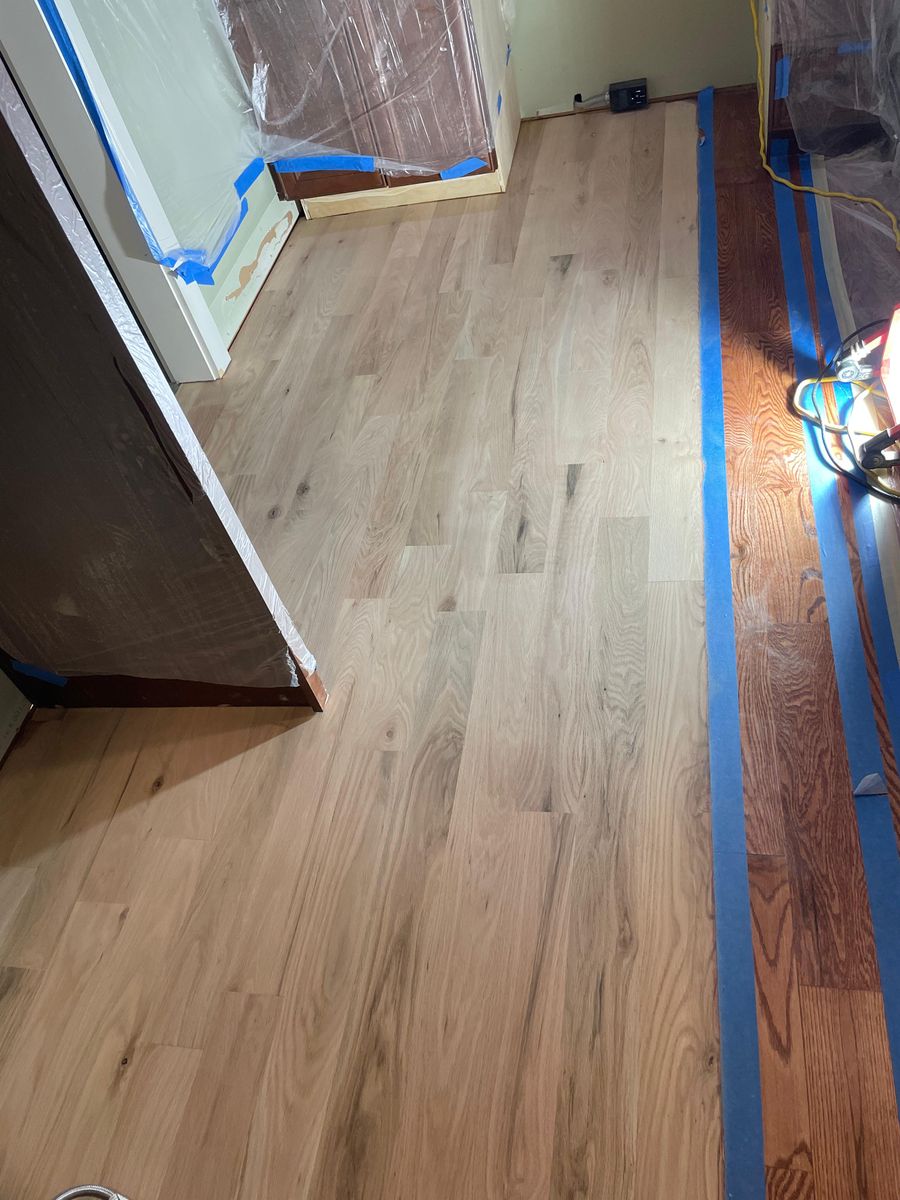 Wood Floor Refinishing for C4 TrueVision Renovations in Asheville, NC
