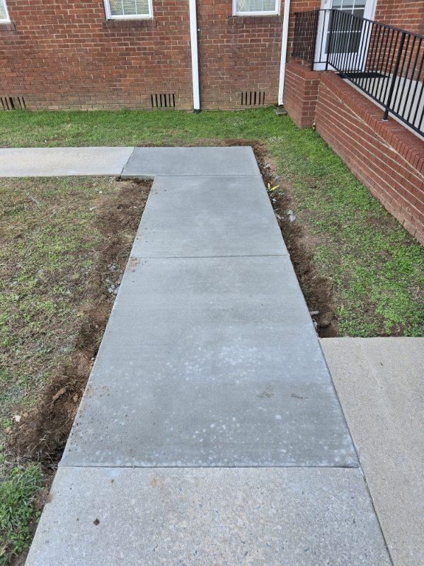 Sidewalk Installation for H&R Concrete LLC in Greer, SC