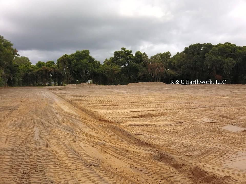 Site Preparation for K & C Earthwork LLC in Lakeland Highlands, FL