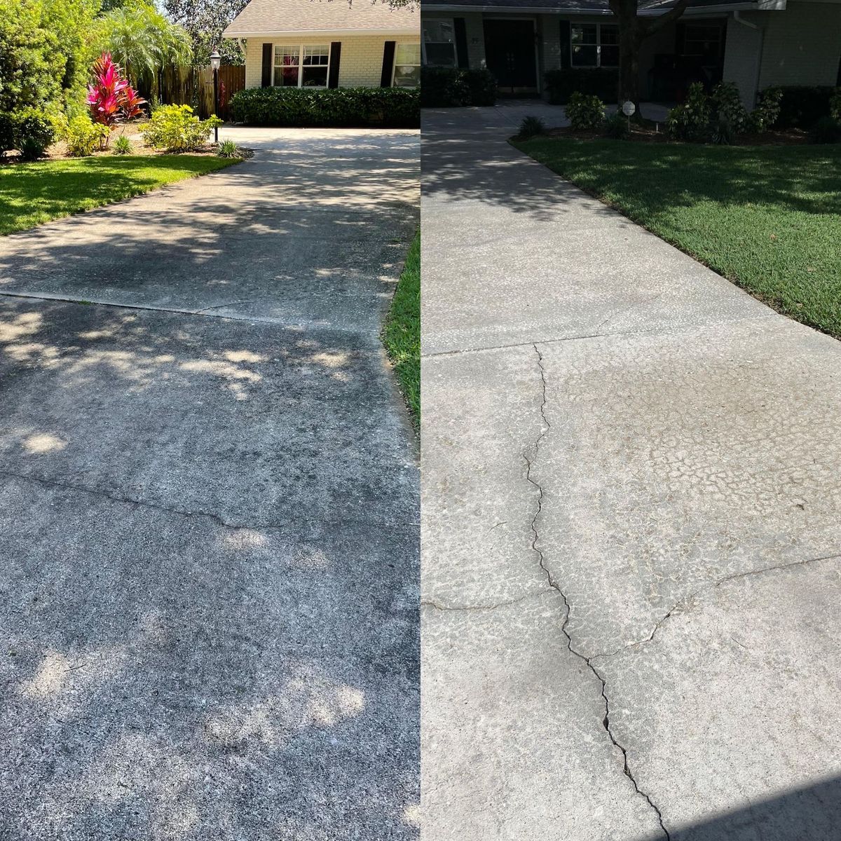 Driveway and Sidewalk Cleaning for Very Good Pressure Washing LLC in Orlando, Florida
