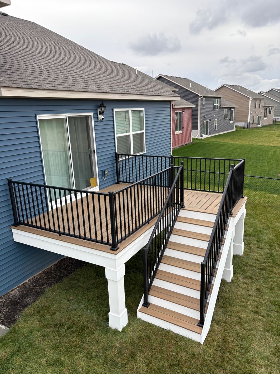 New Deck Construction for Radke Deck Works & Remodeling in Elk River, MN