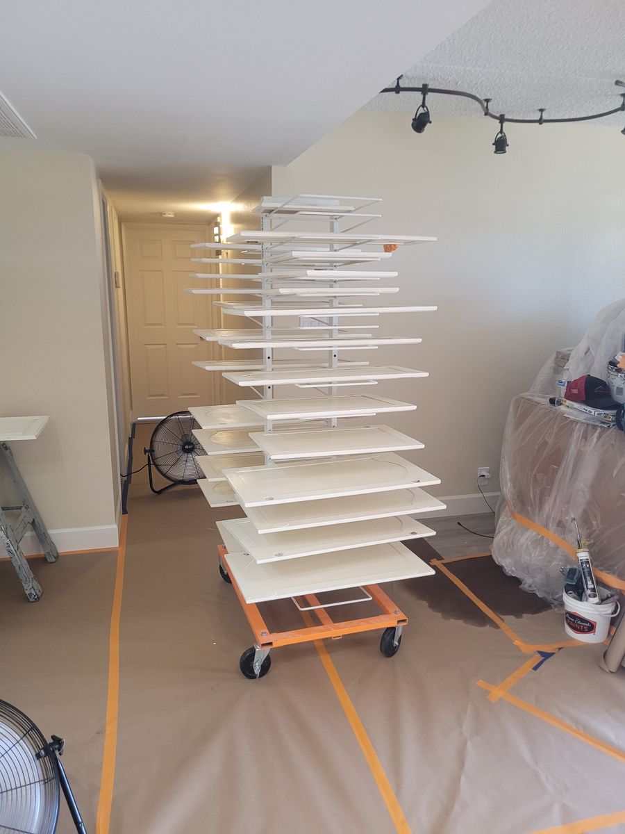 Kitchen Cabinet Repainting for Mr Painting Houses LLC in Laveen Village, AZ