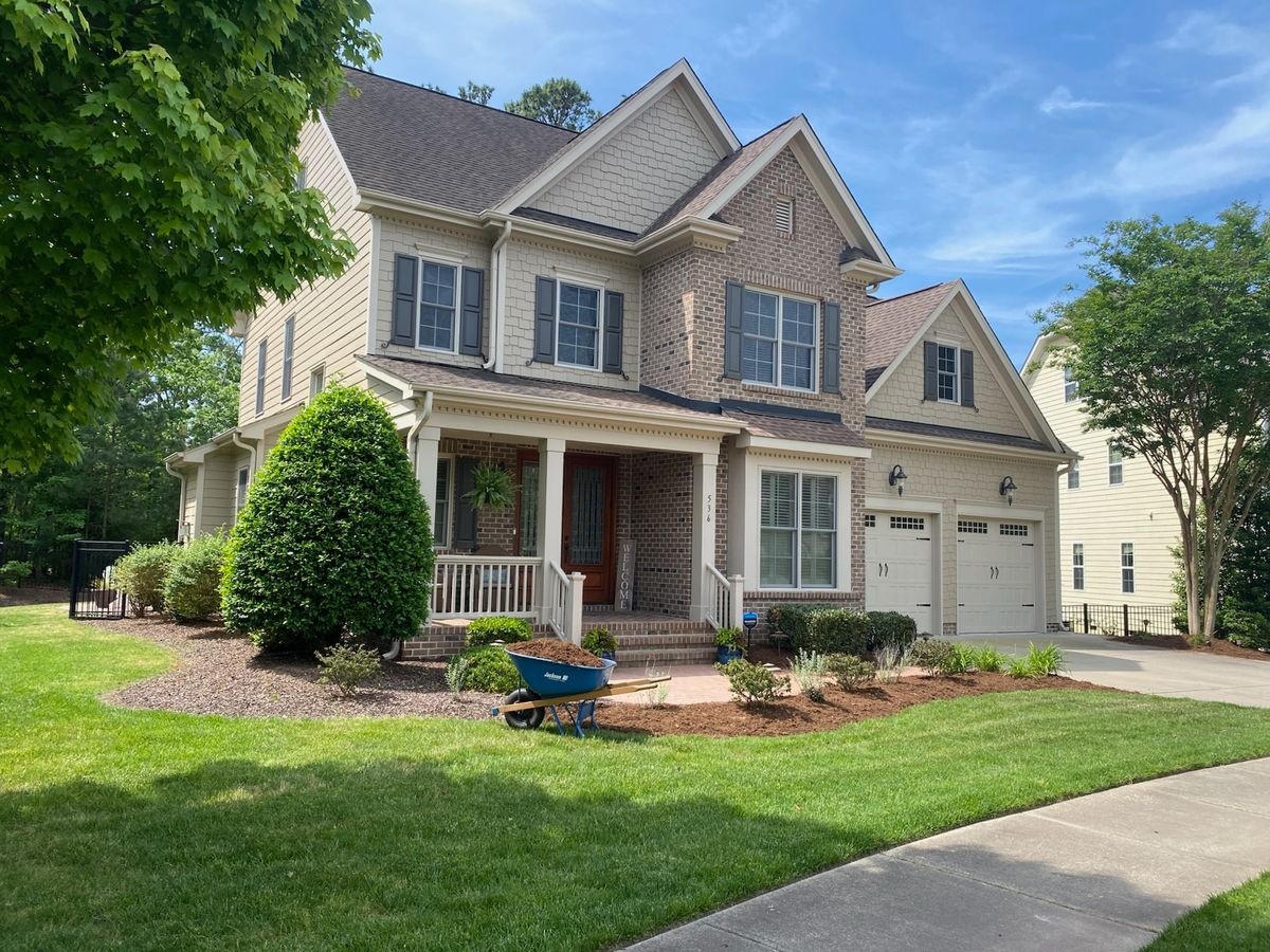 Mulch Installation for Healthy Roots Landscaping in Apex, NC