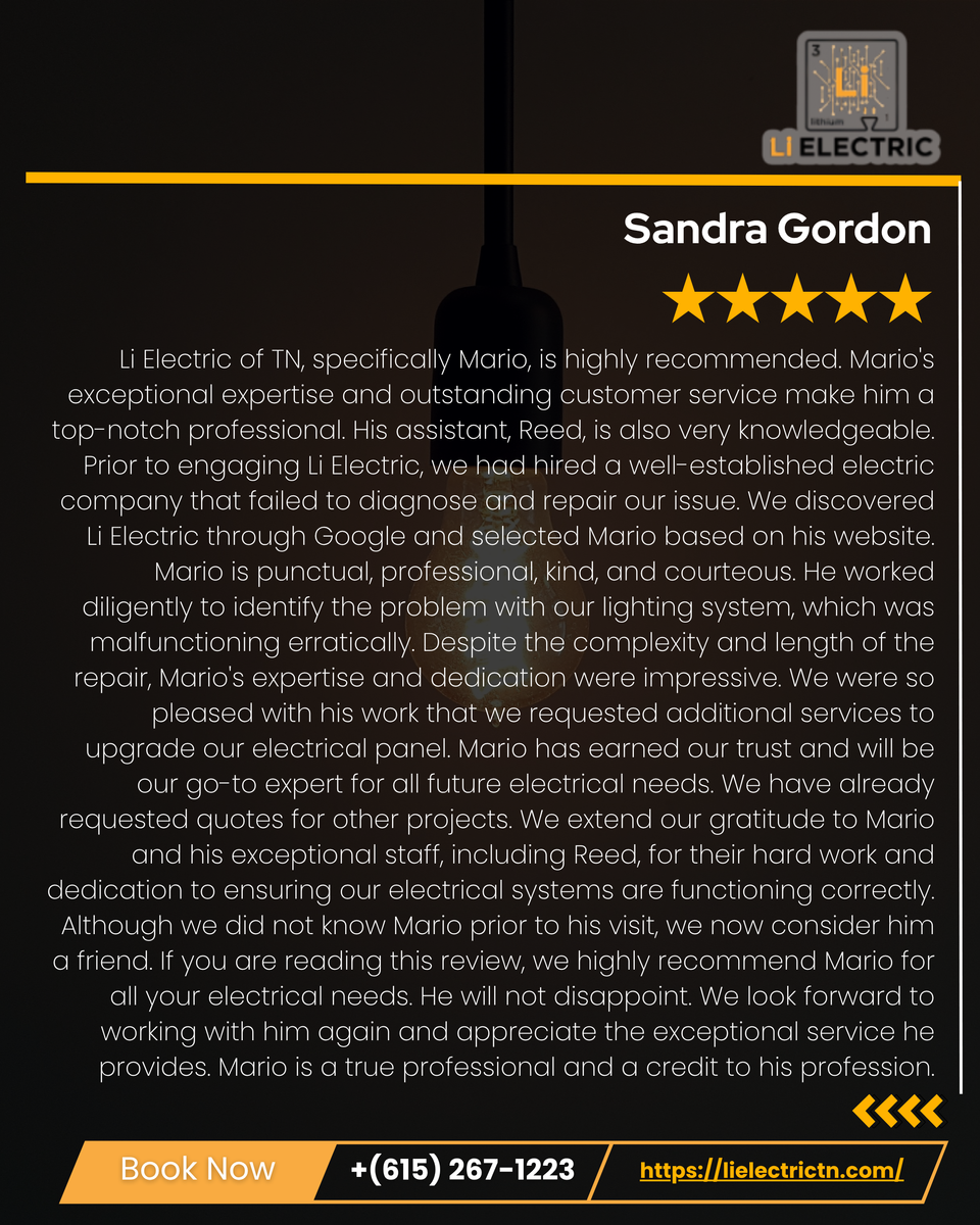 Electrical Troubleshooting for Li Electric of TN in Columbia, TN