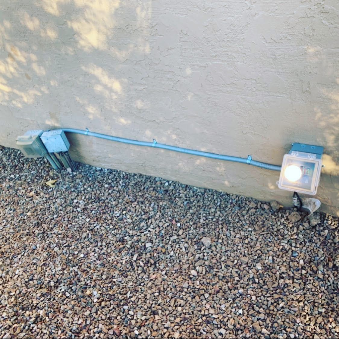 Exterior outlet installations for ORCO Electrical Contractors LLC in Mesa, AZ