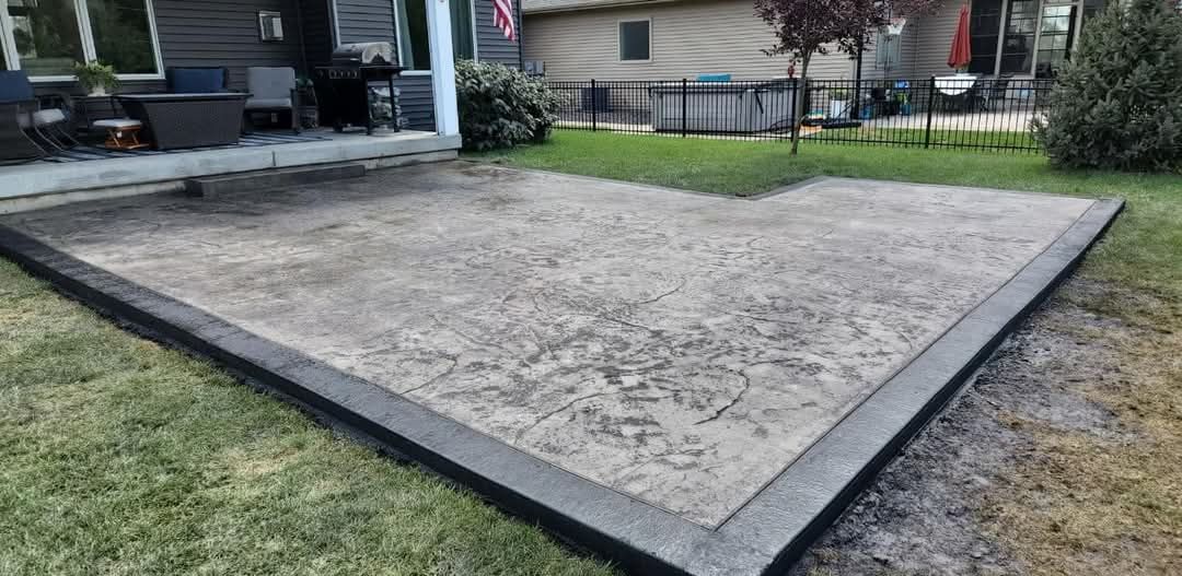 Stamped Concrete for Custom Concrete Enterprises in Springfield, IL