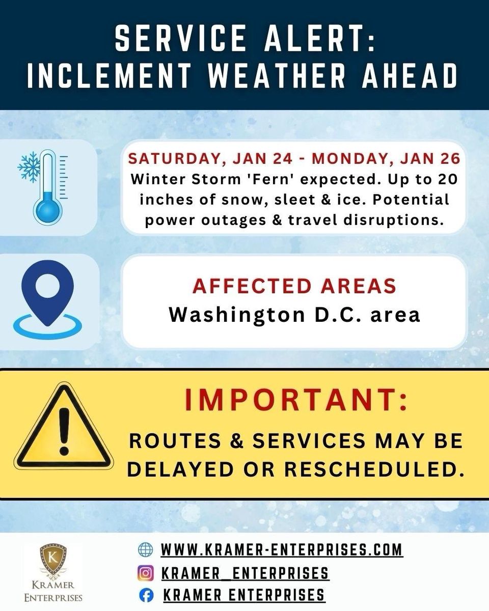 Waste Management for Kramer Enterprises in Washington, D.C.