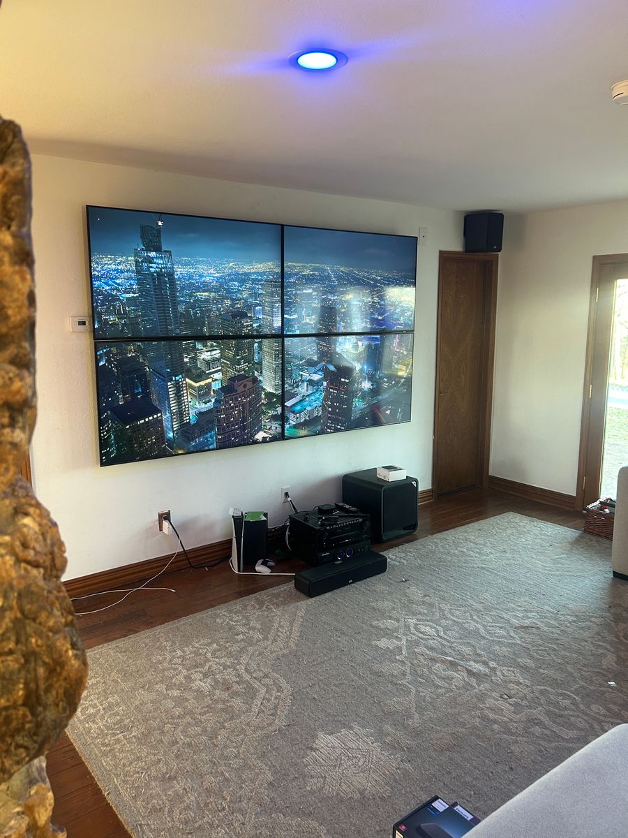 TV mounting for Light It Up AV and Turf in Keller, TX
