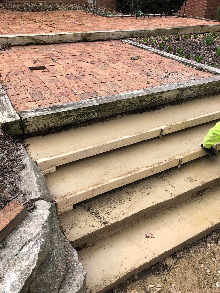 Step Installation for Whyde Masonry in Beech Grove, IN