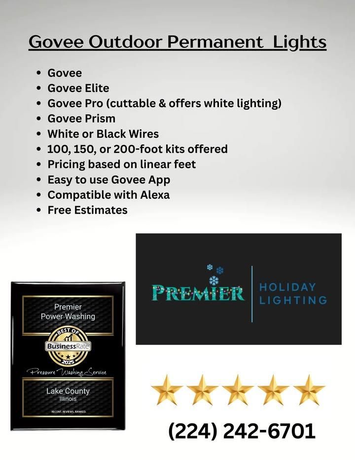 Permanent Lighting for Premier Partners, LLC. in Northbrook, IL