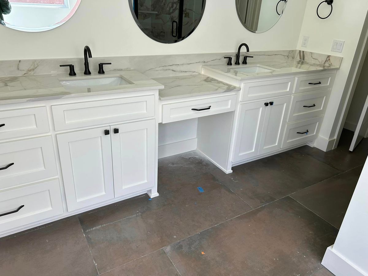 Bathroom Cabinet Design & Install for Anything Cabinet's LLC in Tulsa, OK