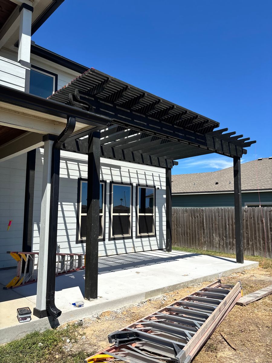 Custom Pergolas for Keen Decorative Concrete in Corpus Christi, TX