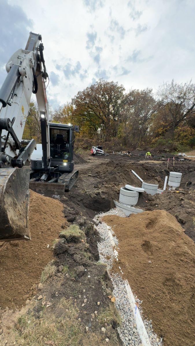 Septic system Installation for NXT LVL Excavating in New London, MN