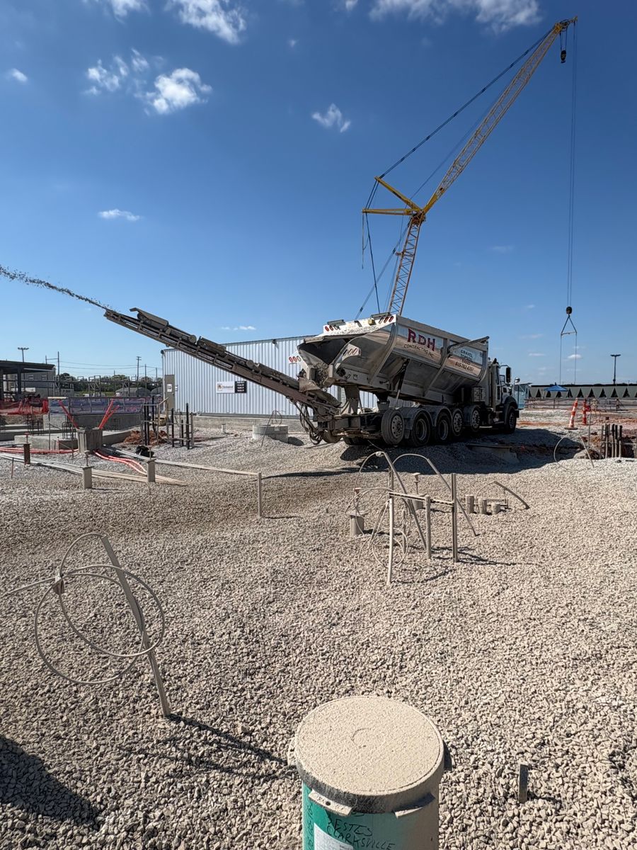 Rock Slinging for RDH Contracting in Goodlettsville, TN