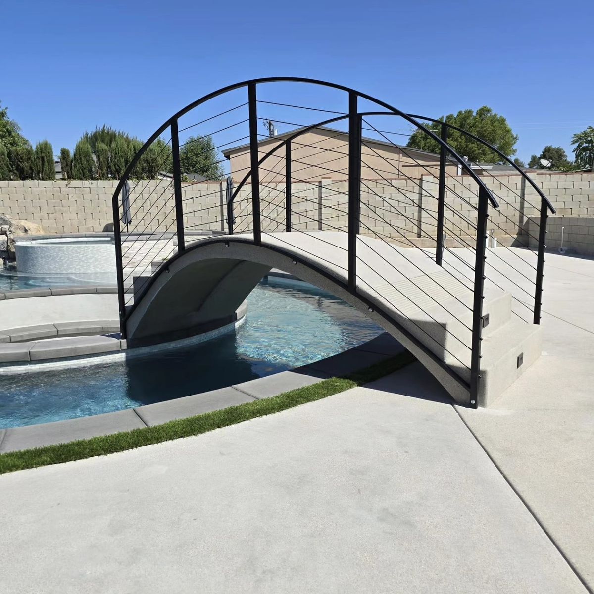 Glass Railing for Precision Iron Solutions in Ontario, CA