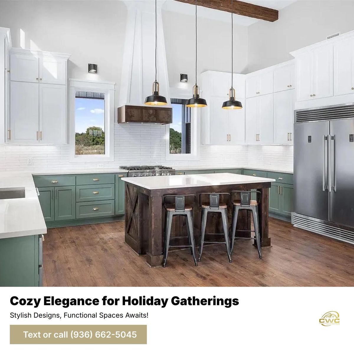 Custom Home Design for CWC Custom Homes & Barndominiums in Snook, TX