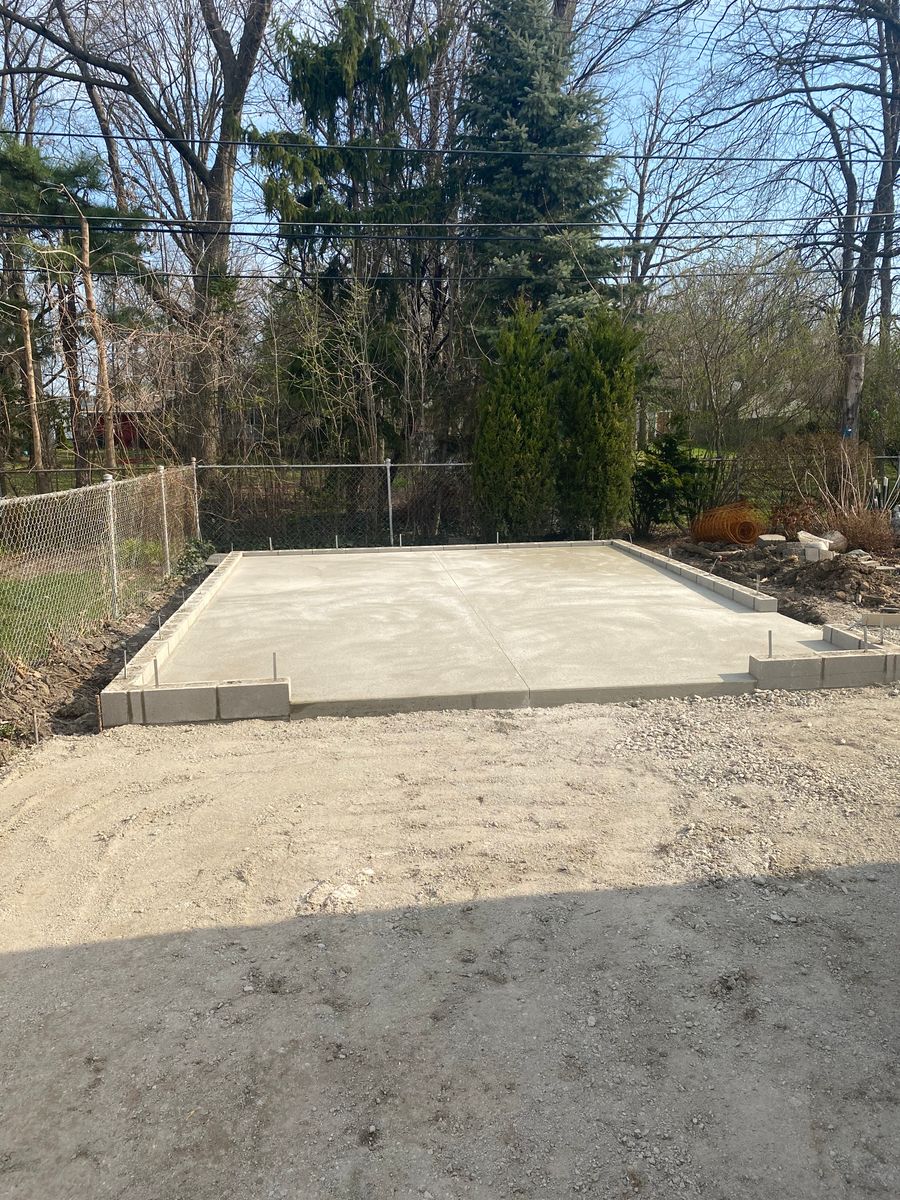 Concrete Driveway Replacement for Deerbrook Construction in Pontiac, MI