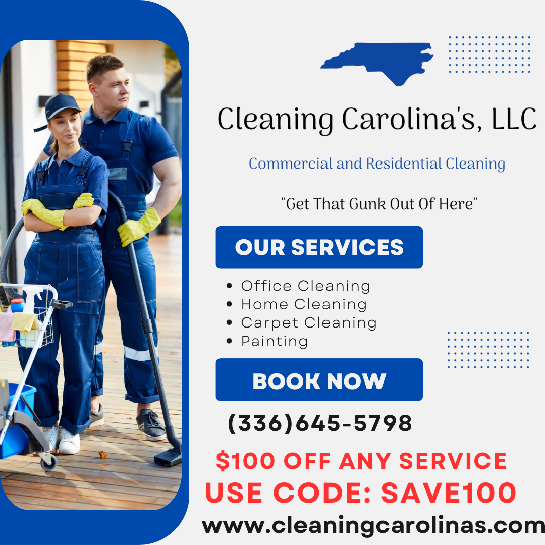 We Clean BUSINESSES! for Cleaning Carolina’s LLC in Greensboro, NC