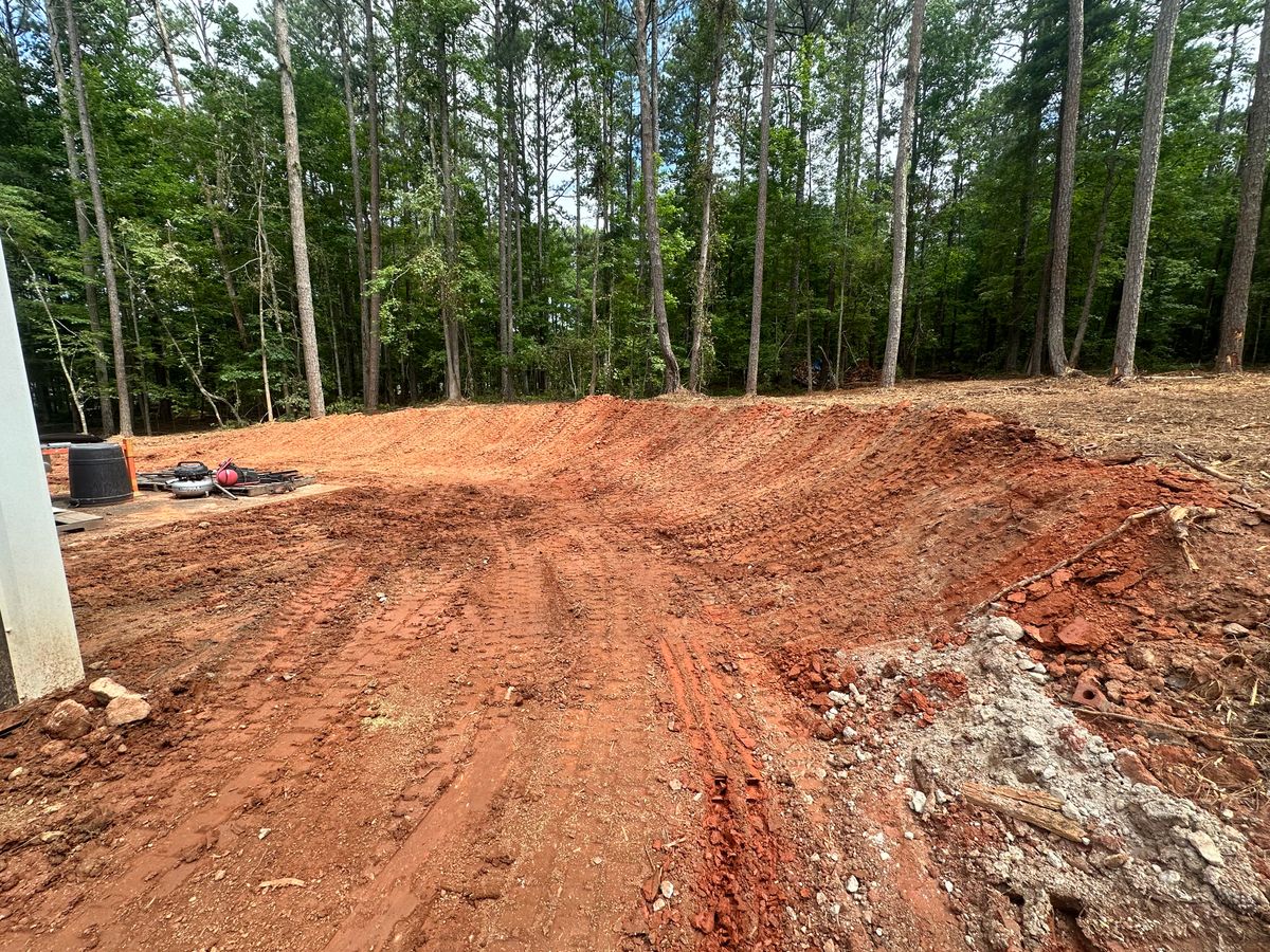 Grading for Dirt Pro Land Solutions in Fayetteville, GA