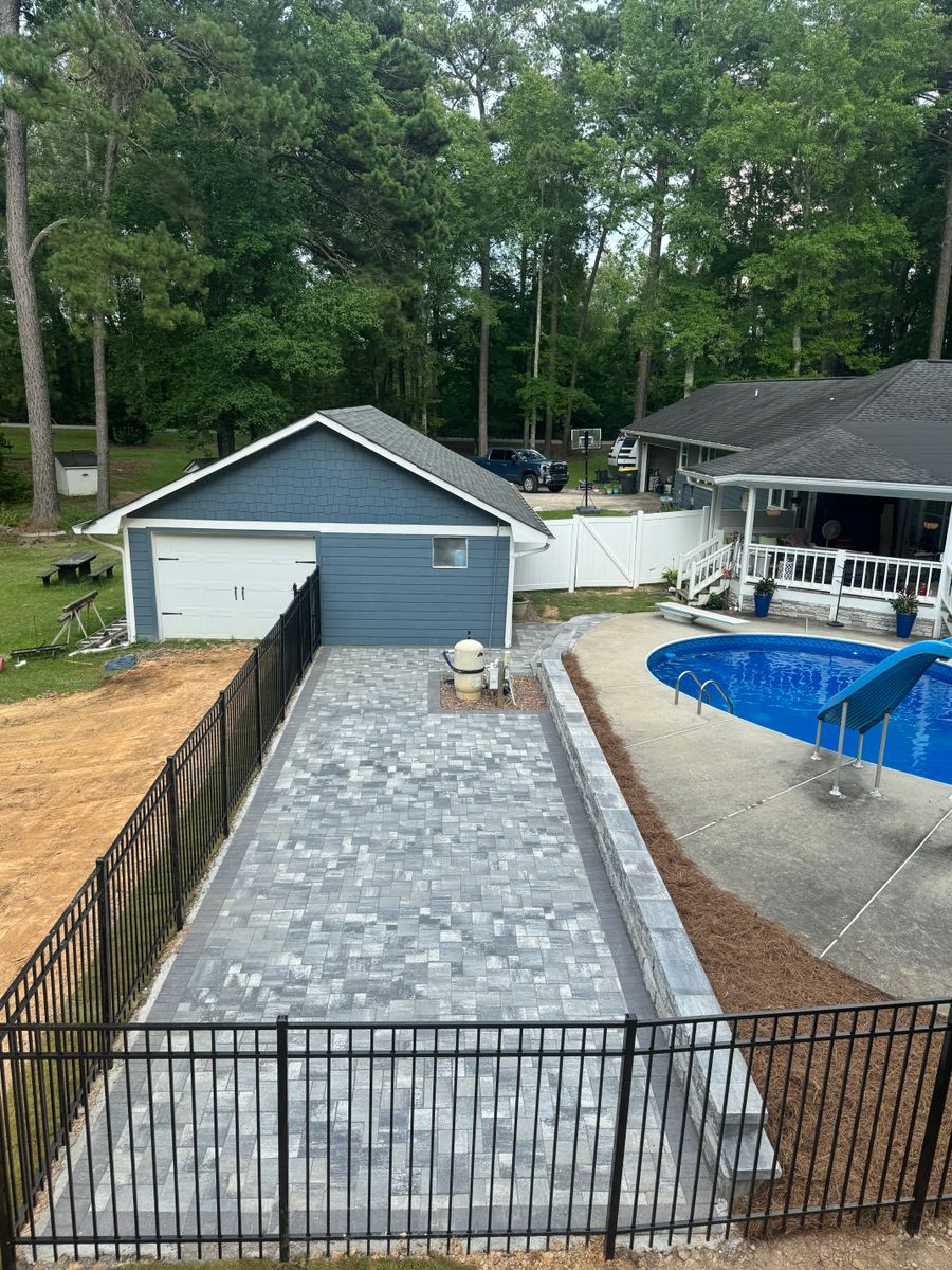 Paver Installs for E&T Outdoor Pros in LaGrange, GA