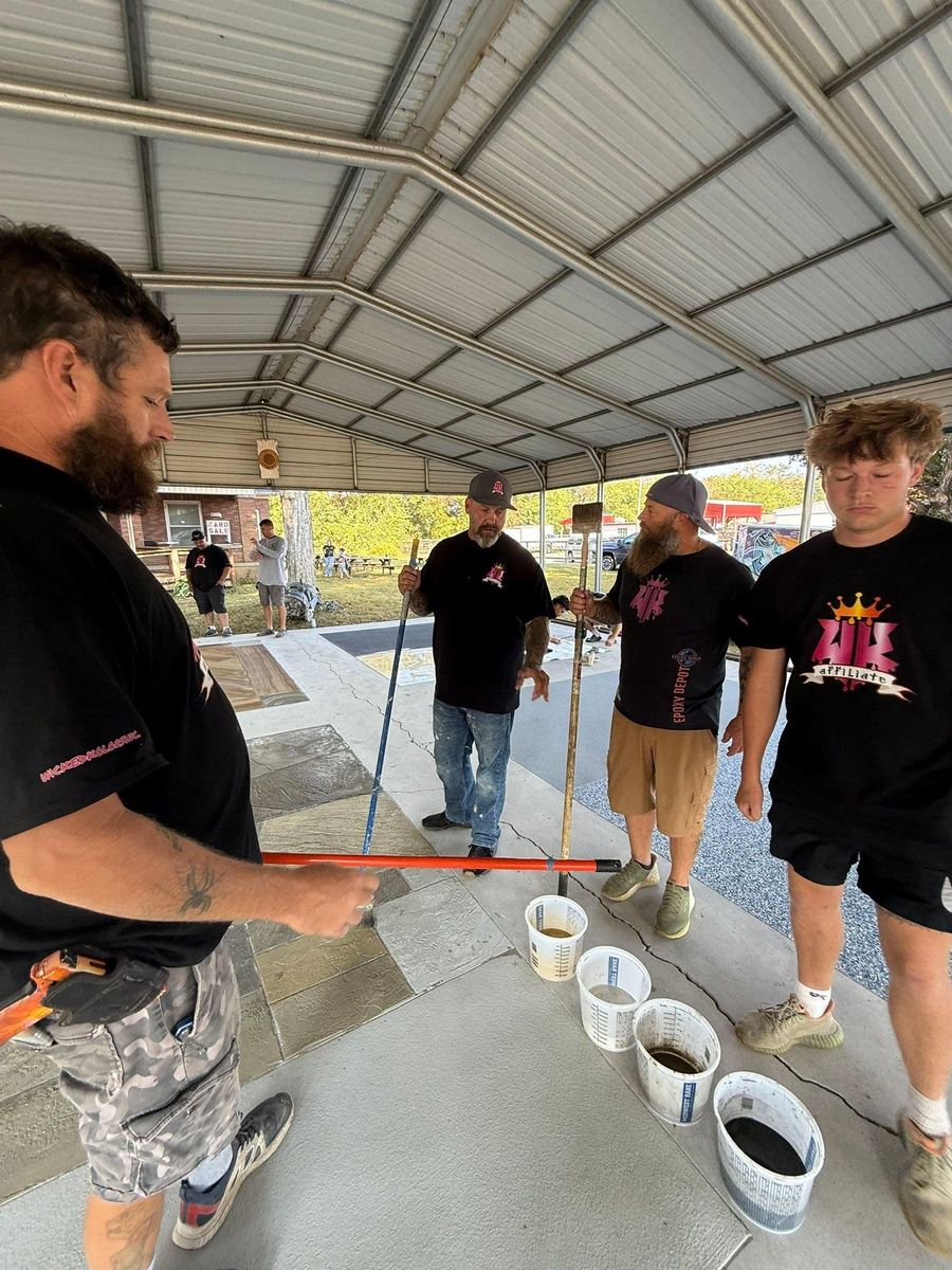 Full Depth Custom Carved Concrete for Whitfield Concrete Construction in Solsberry, IN