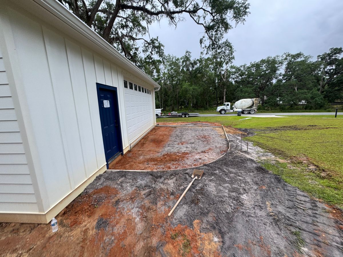 Concrete Slab Construction for Cameron Enterprises in Live Oak, FL