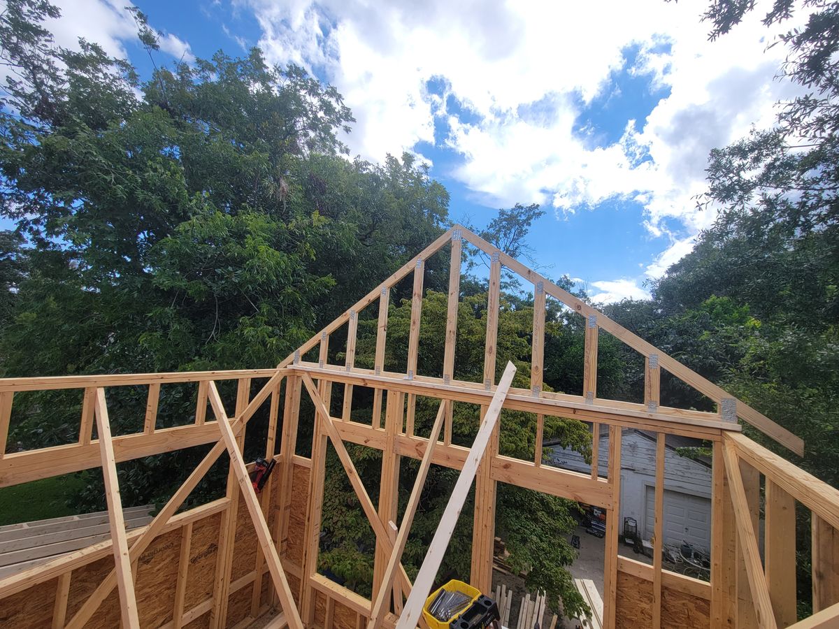 Framing for GVL Renovations in Greenville, SC