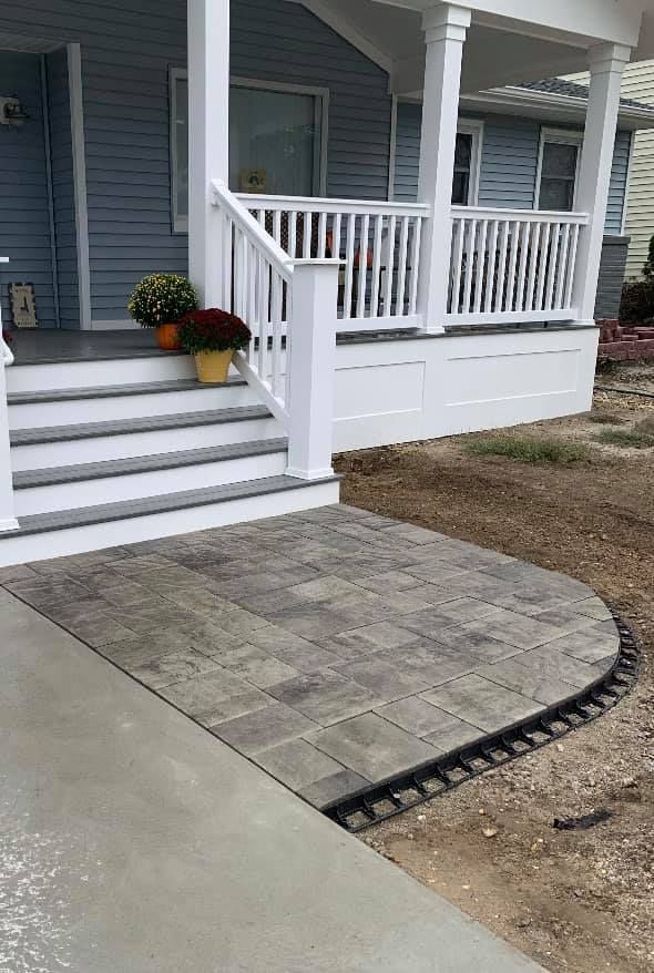 Stamped Concrete Installation for Manera Concrete in Ventnor City, NJ