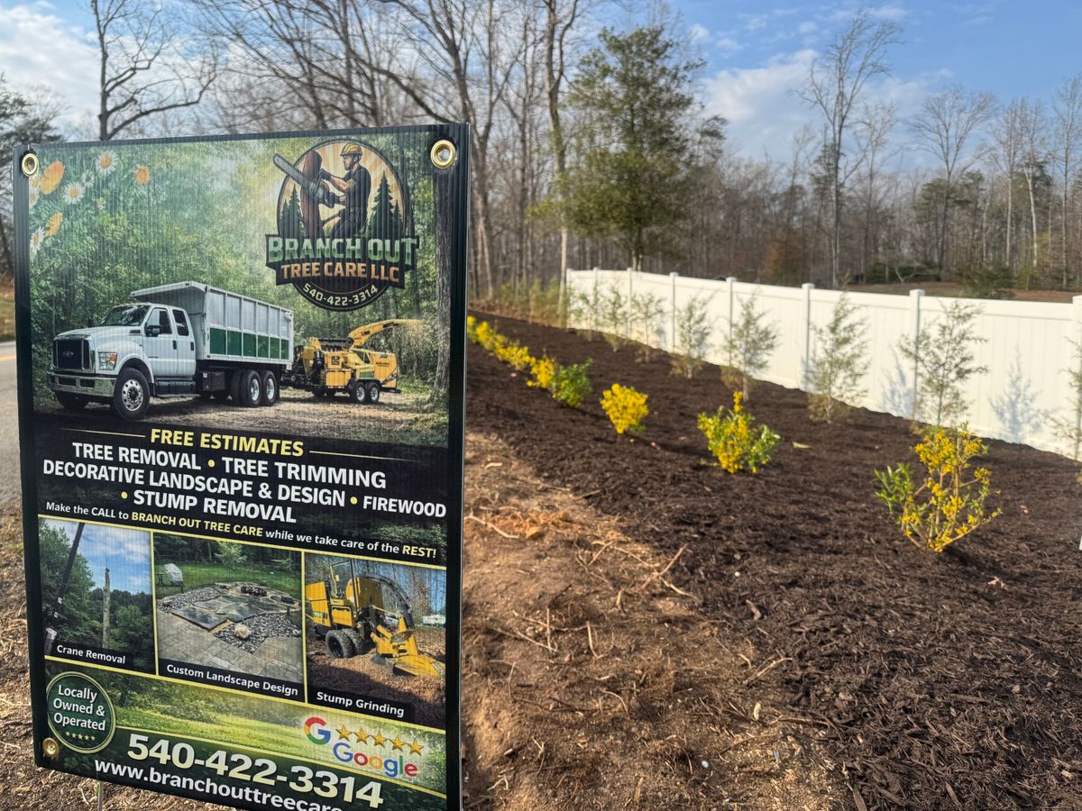 Mulch Installation for Branch Out Tree Care LLC in Fredericksburg, VA