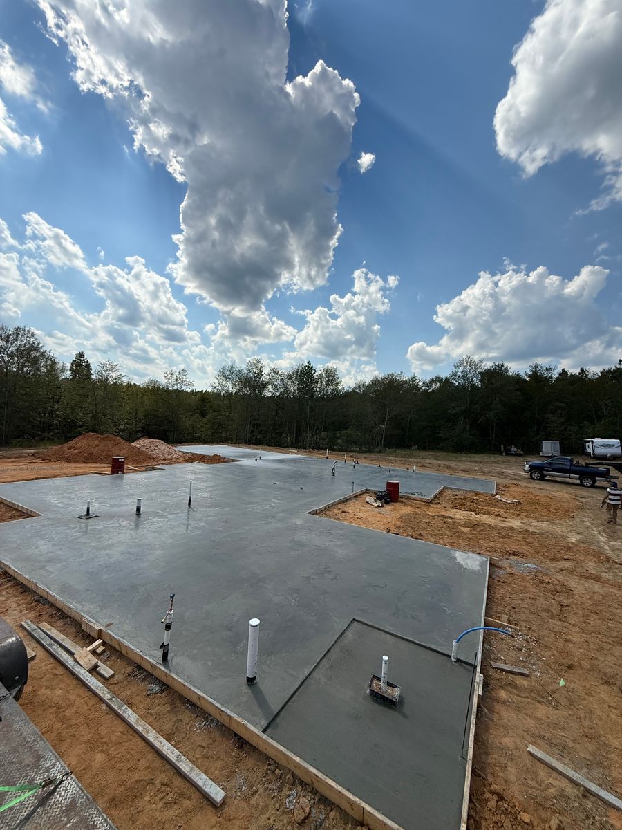 Concrete Slab/Foundation for 360 Grading and Concrete in Bremen, GA
