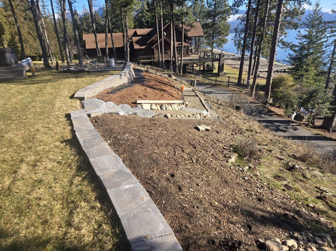 Retaining Wall for Idahome Hardscapes in Coeur d'Alene, ID