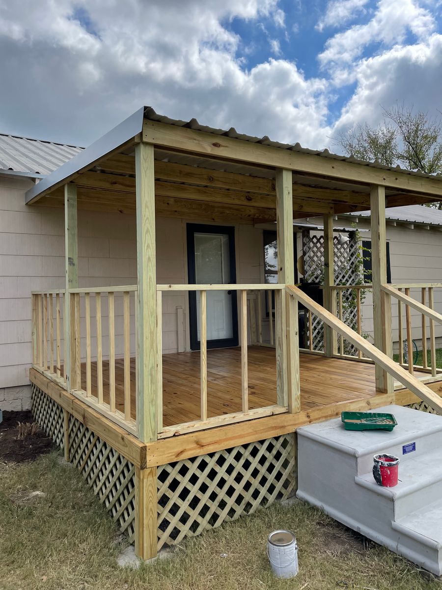 Deck & Patio Installation for Trinity General Contracting in Huntsville, TX