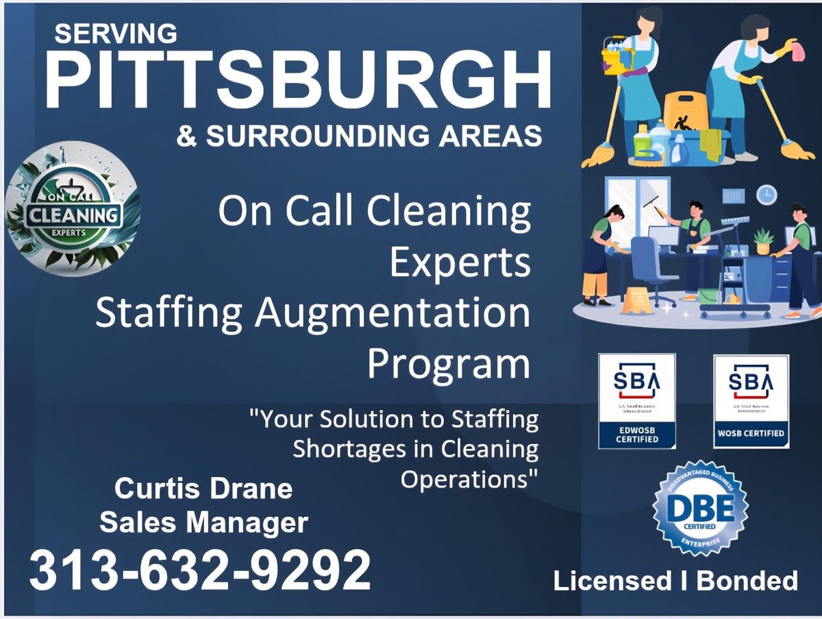 Standard Cleaning for On CALL Cleaning Experts in Pittsburgh, PA