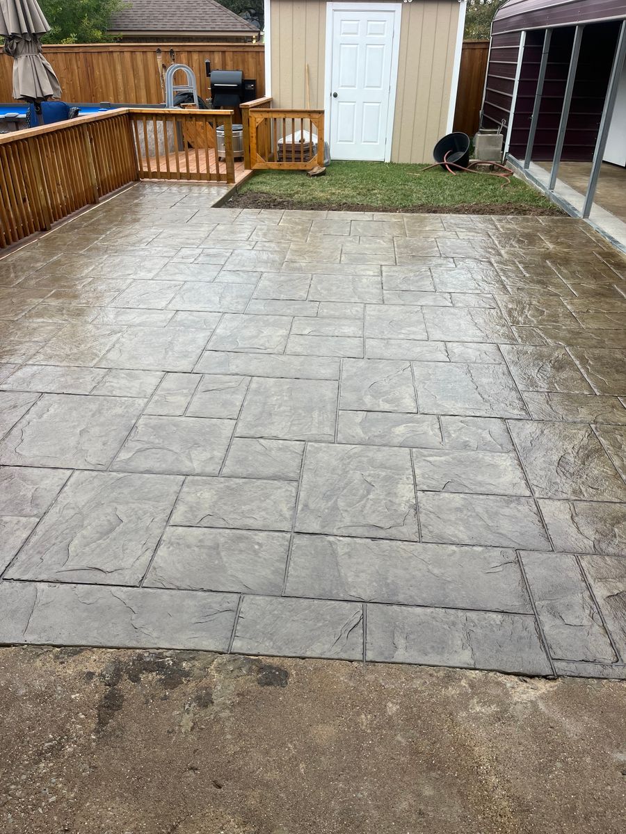 Patio Design & Installation for Concrete Jungle in Dallas, TX