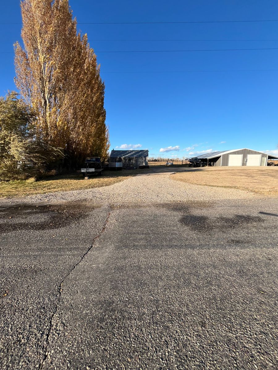 Driveway construction/repair for SilverStone Excavation in Rigby, ID
