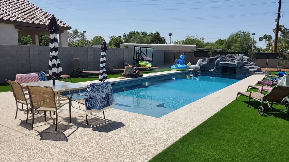 Artificial Turf Installation for WHAT! Luxury Landscapes, LLC. in Chandler, AZ