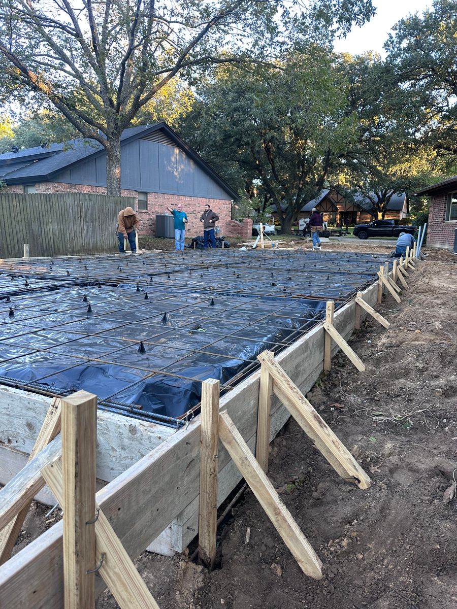 Concrete Slab Construction for Concrete Jungle in Dallas, TX